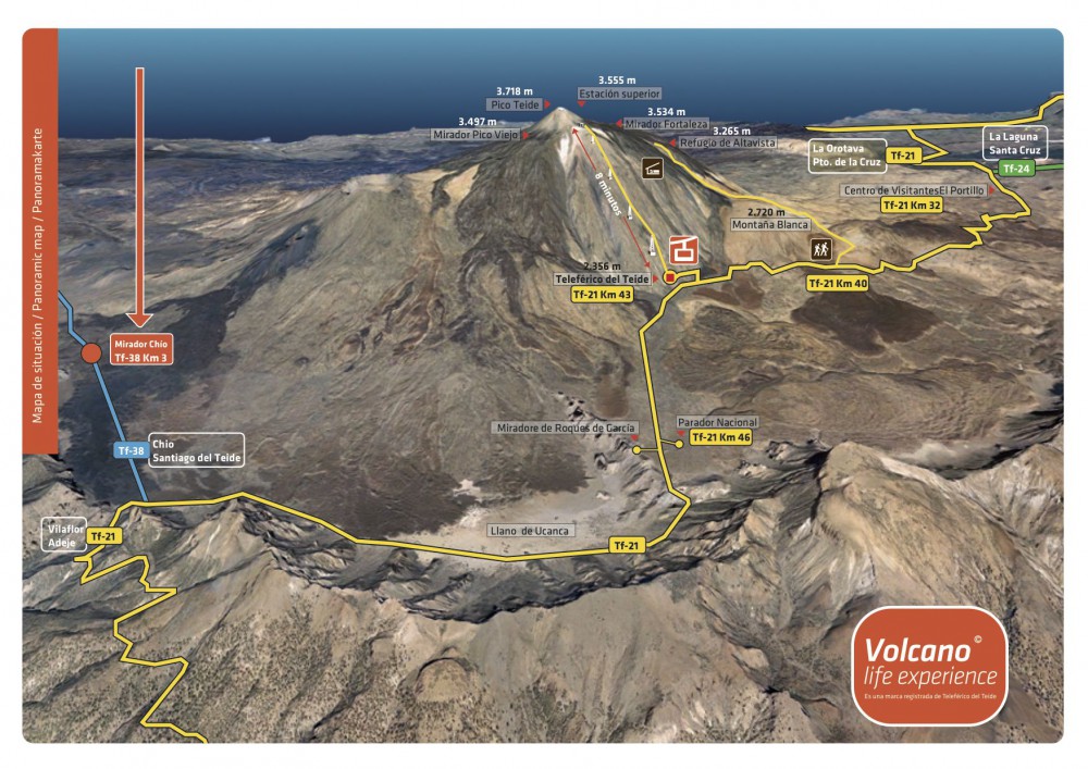 Roadworks on the TF-21 access route to Teide | Volcano Teide