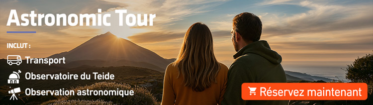 Excursion au Teide avec visite de l’Observatoire et observation des étoiles Excursion au Teide avec visite de l’Observatoire et observation des étoiles