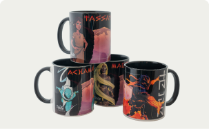 Tasses des personnages de Teide Legend